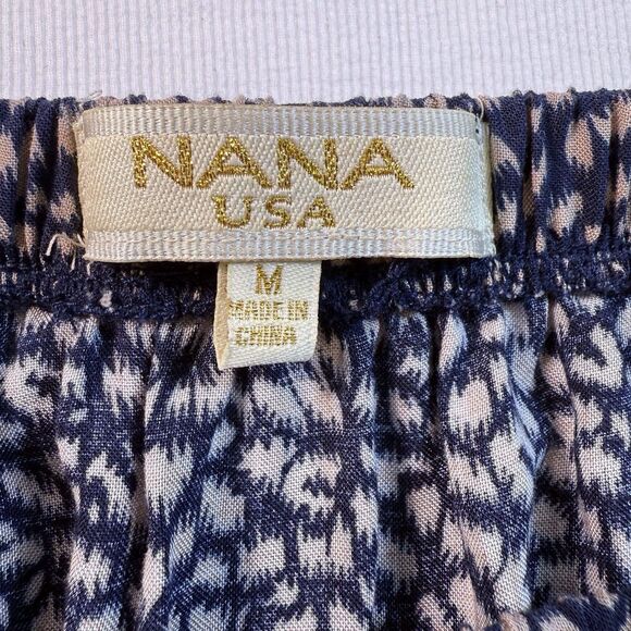 NANA USA Women's Black/Pink Jumpsuit Med Strapless Stretchy Waist Cropped Jogger - Picture 4 of 13